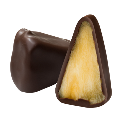 ananas umhüllt mit Schokolade